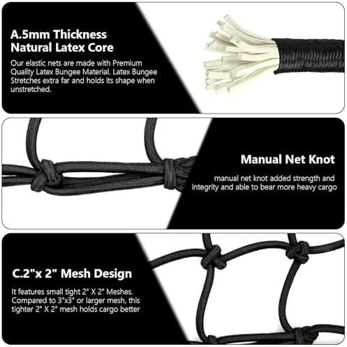 Small Cargo Net with 6 Thicken Hooks, Scooter Accessories - Image 7