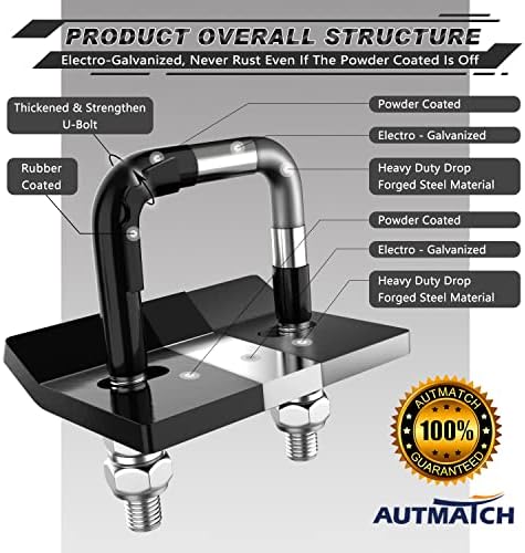 AUTMATCH Shackle Hitch Receiver 2 Inch - Image 2