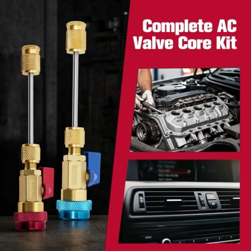 AC Valve Core Removal Tool Kit for R134a R1234yf - Image 3