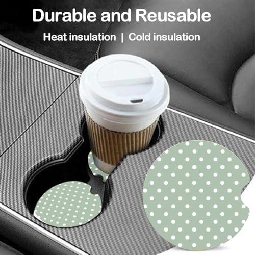 Ceramic Car Coasters – Absorbent Car Cup Holder Coaster Set - Image 4