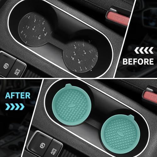 ME.FAN Car Cup Holder Coasters Silicone Cups Mats, Automotive Universal - Image 5