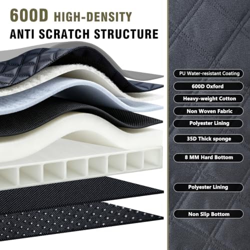 Hard Bottom Waterproof Dog Seat Cover Hammock - Image 6