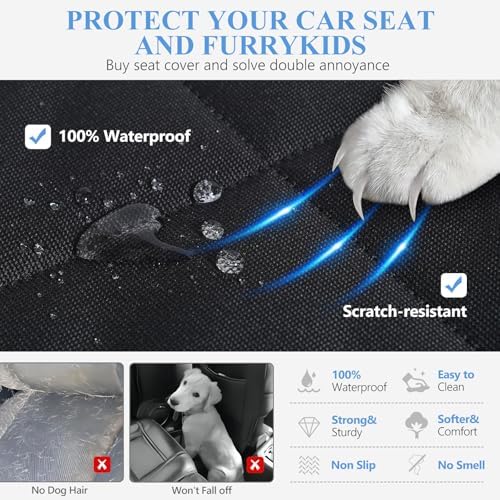 Btefd Back Seat Extender for Dogs, Hard Bottom Car Hammock - Image 6