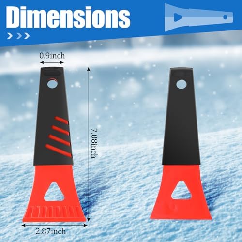 Frienda 48 Pcs Ice Scraper for Car Windshield Plastic Snow Frost Ice Removal - Image 2