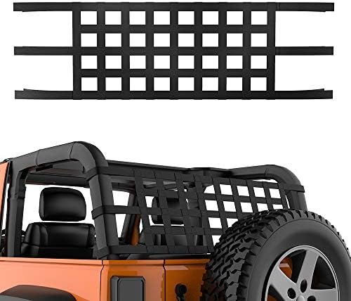 JOYTUTUS Mesh Cargo Net Roof Storage Netting Hammock Roll Cage Bar Restraint by JoyTutus