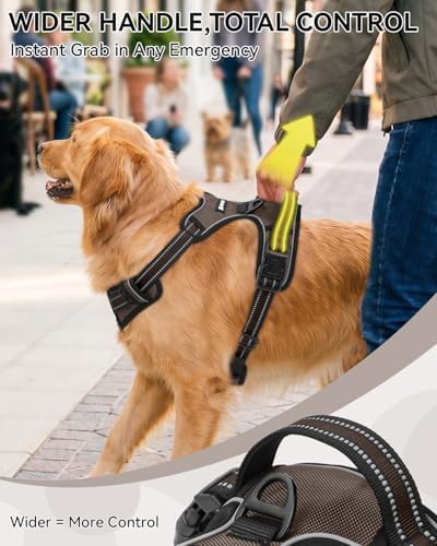 Joytale No Pull Dog Harness & Seat Belt, Easy On 3-Buckle - Image 5