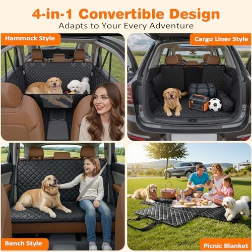 URPOWER 4 in 1 Dog Car Seat Cover - Image 4