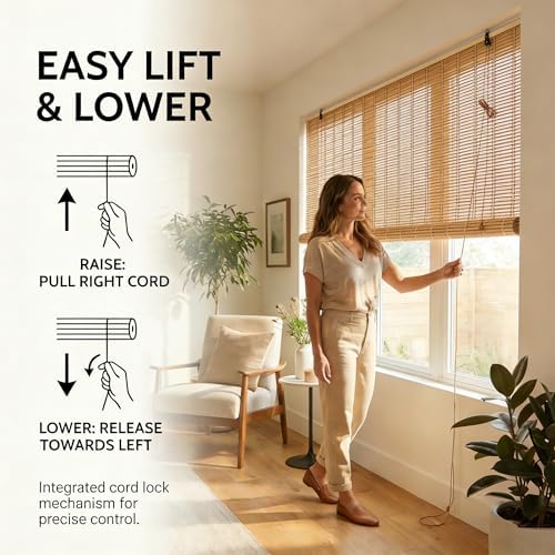 Bamboo Blinds for Interior Windows, Custom Bamboo Shades - Image 6
