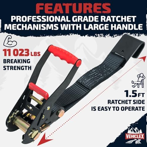 Vehiclex Lasso Wheel Tie Down Straps - Image 2