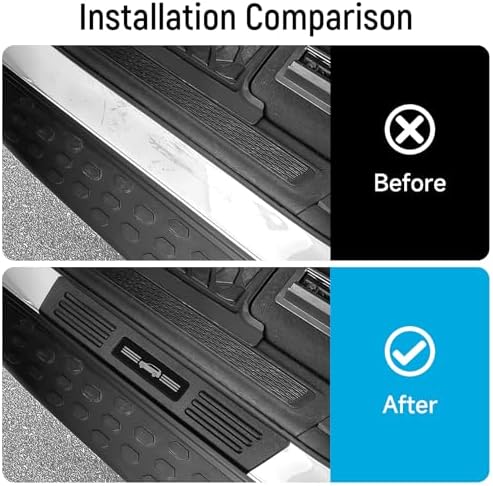 ZZEQYG 2 Pcs Front Door Sill Protector - Image 4