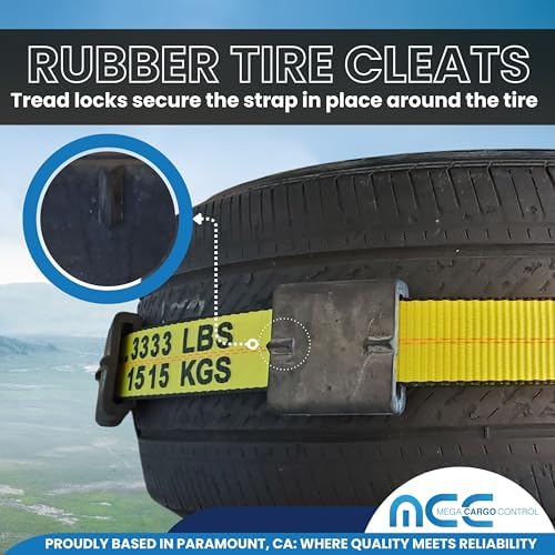 12PK Rubber Tire Cleats Tie Down Blocks - Image 4