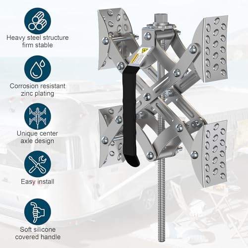 RV X Chocks Wheel Stabilizer for Travel Trailers, RV X-Shaped Wheel Chocks - Image 4