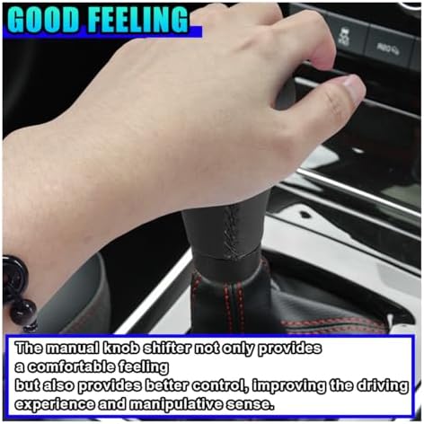 ZIMISI 5 Speed Shifter Knobs, Leather Car Gear Shift Knob - Image 6