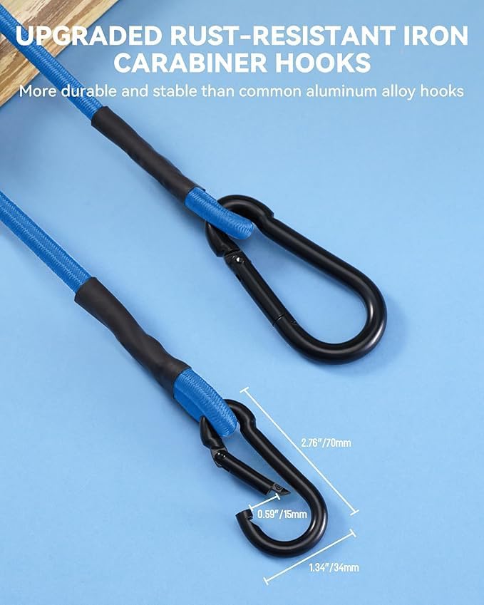 8 Pack 36" Heavy Duty Bungee Cords - Image 3