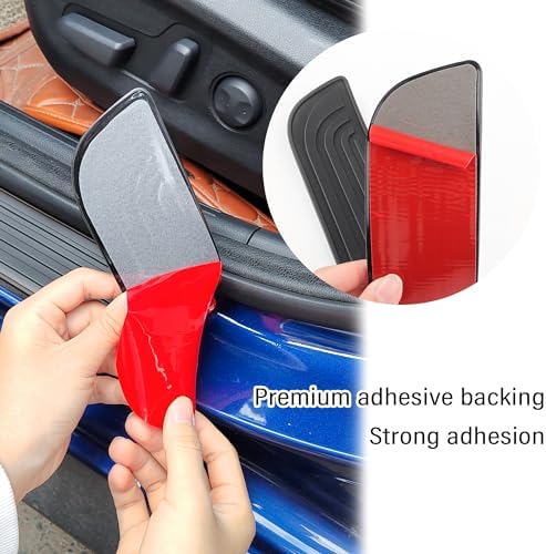 4PCS Car Door Sill Protector, Anti-Scratch Rubber Car Door Protector Edge Guards - Image 6