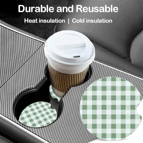 Ceramic Car Coasters – Absorbent Car Cup Holder Coaster Set - Image 2