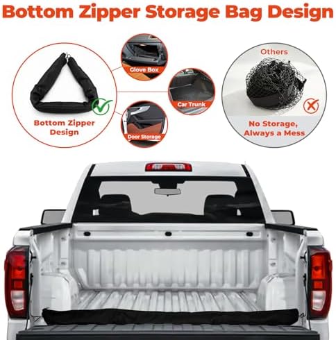 3-Layer Cargo Net for Dodge RAM1500/2500/3500 2019-2026, Zoned Storage Use - Image 4