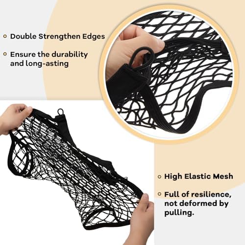 Frienda 4 Pcs Small Cargo Net Boat Storage Mesh Netting, 25 X 9.8 Inches - Image 3