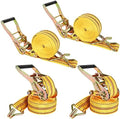 4 Pack 2" x 20 ft Ratchet Straps by HNBun