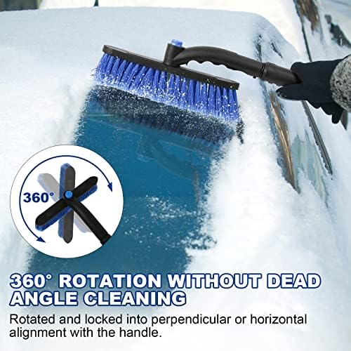 34" Extendable Ice Scrapers for Car Windshield 2-in-1 Snow Brush for Car Snow - Image 4