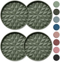 Silicone Car Coasters Set of 4, 2.75" Cup Holder Mats by Wingcases