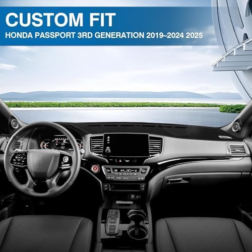 KUST Black Dash Cover for 2019-2025 Honda Passport/ 2016-2022 Pilot/ 2017-2025 - Image 3
