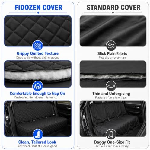 Back Seat Cover for Dogs, 600D Waterproof Non-Slip Car Seat Protector - Image 6
