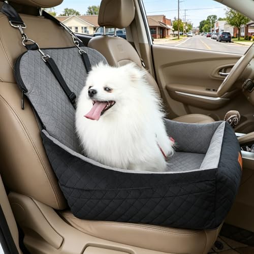 Small Dog Car Seat & Travel Bed:Keep Your Pup Safe, Comfortable and Secure on - Image 2