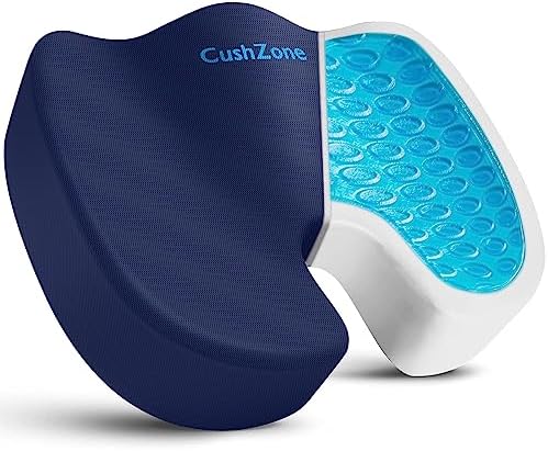 Gel Seat Cushion, Cooling Memory Foam Cushion by CushZone