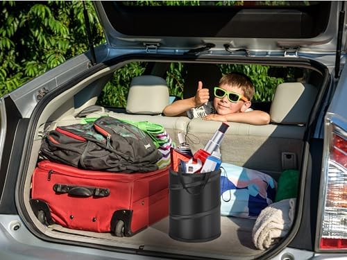 Ginsco 4 Gallons New Leakproof Car Trash Can, Large Trash Can Pop-up - Image 6