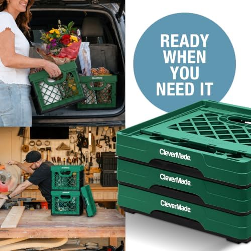CleverMade Collapsible Milk Crates - Image 6