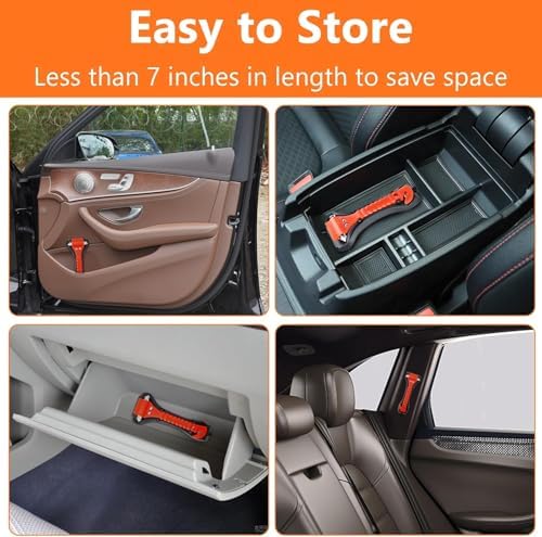 BFXM Car Window Breaker Hammer and Seat Belt Cutter 2-in-1, 20 Packs - Image 6