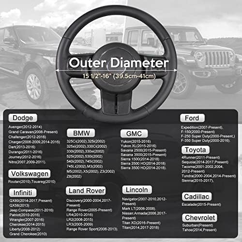 SEG Direct Steering Wheel Cover 15.5-16 inch Heavy-Duty - Image 5