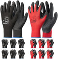 toolant Crinkle Latex Work Gloves, 12 Pairs by toolant