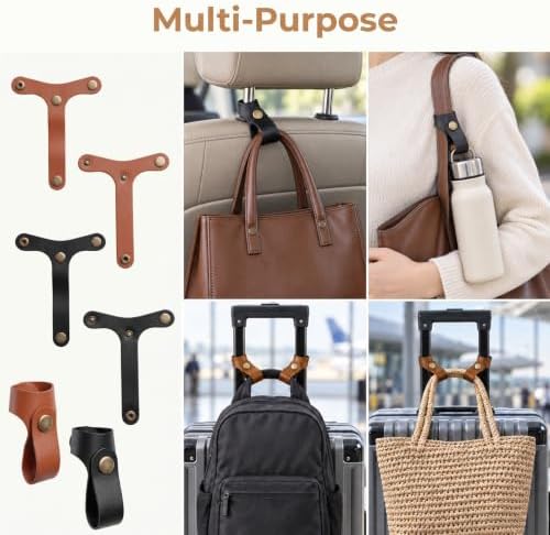 4Pcs Leather Luggage Straps for Carry On Bag, Suitcase Connector Straps - Image 7