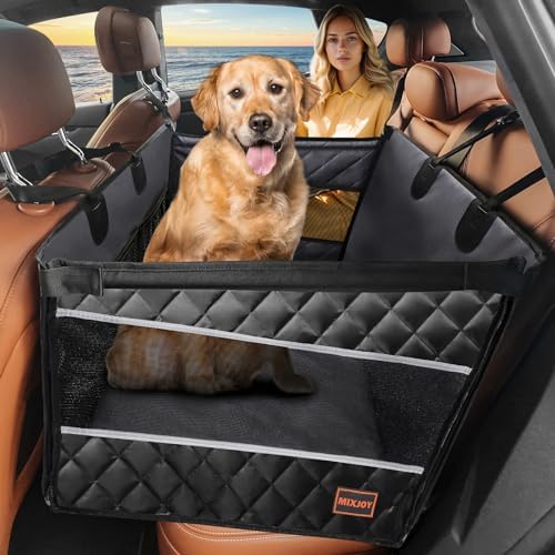 MIXJOY Dog Car Seat for Large Medium Dogs, Back Seat Extender for Pets by MIXJOY