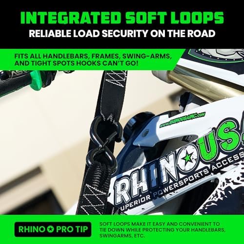 Rhino USA Motorcycle Tie Down Straps - Image 3