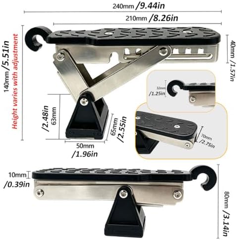 Foldable Car Door Step for Mini Cabrio 2006-2026 - Image 2