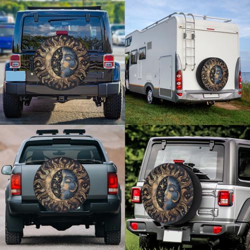 Sun Moon Spare Tire Cover 16in Spare Wheel Covers Tire Storage Cover - Image 6
