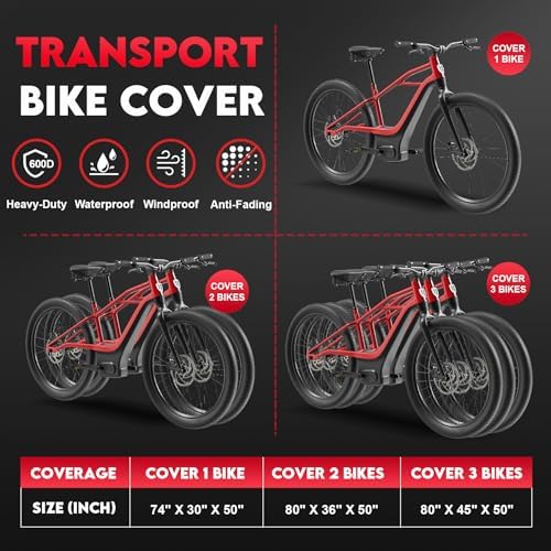 Zettum Bike Cover for Transport 1 Bike - Image 4