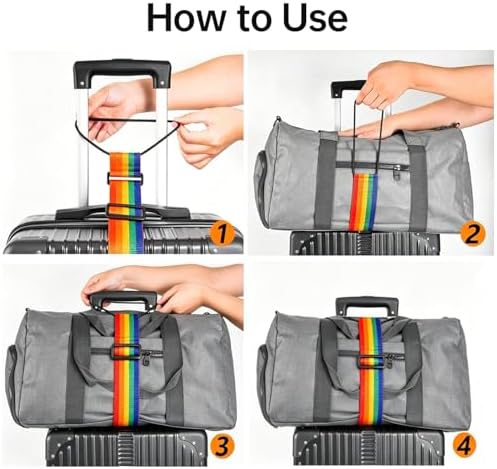 Luggage Strap for Luggage, Family Set Colorful - Image 5