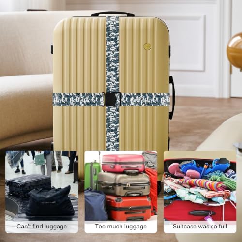 Luggage Straps for Suitcases, Travel Adjustable Belt - Image 6
