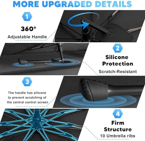 KUST Windshield Sun Shade Umbrella - Image 5