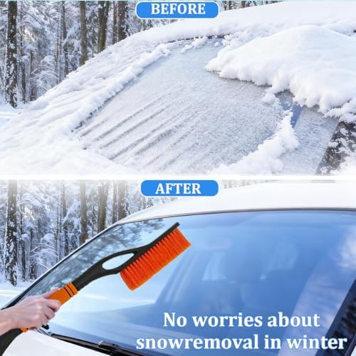 Car Snow Brush and Ice Scraper, Vehicle Windshield Scraper Deicer - Image 3