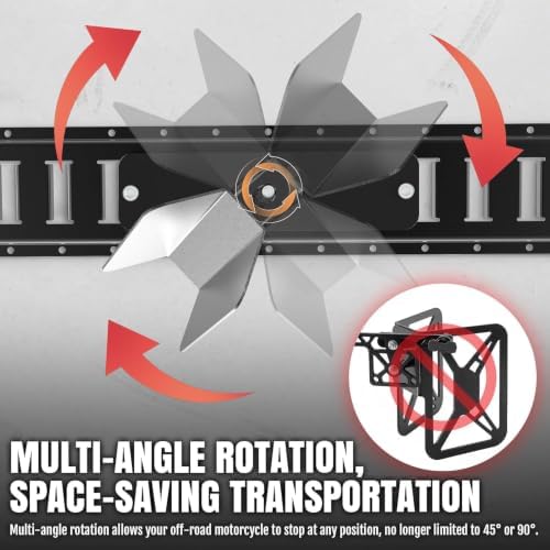 E-Track Motorcycle Wheel Chock Fits Floor or Wall E-Track 3pcs - Image 4
