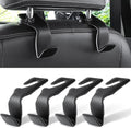 LivTee Headrest Hook for Car, Back Seat Organizer Black Leather Hanger Holder by LivTee
