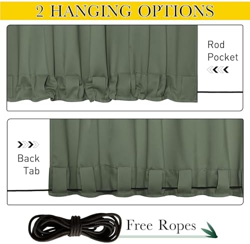 NICETOWN 2 PCs Waterproof Outdoor Curtains - Image 2