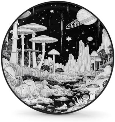 Rv Spare Tire Cover Wheel Mushroom Moon Galaxy Tire Covers Wheel Protectors by FengQuGou