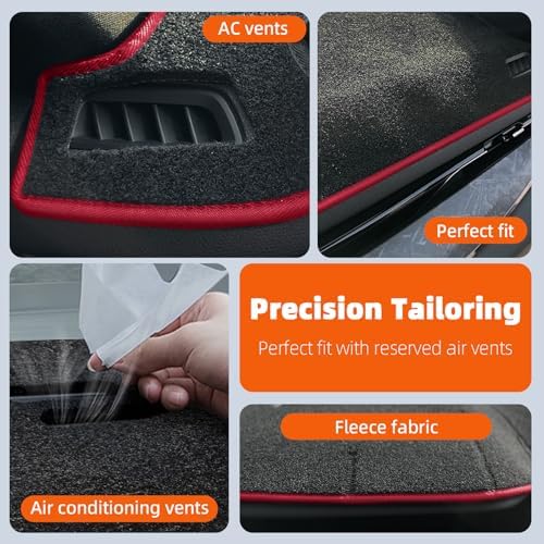 Dashboard Cover Dash Mat Fit for Ho-nda Civic 2021-2016, Car Dash Board Mat - Image 5