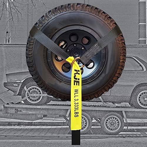 KJE 4 Pack Car Tie Down Straps for Trailers - Image 6